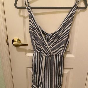 American Eagle striped romper